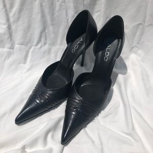 ALDO - Black Leather Heels